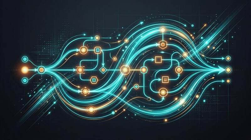 Automation: connected flows and operational efficiency.